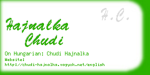 hajnalka chudi business card